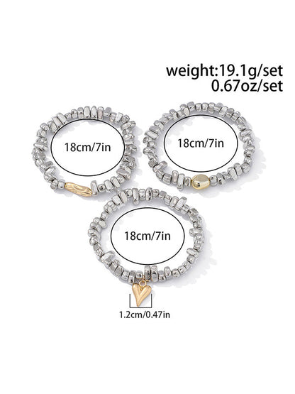 3 accessoires pour bracelets géométriques 