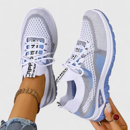 Zara | Women's Mesh Lace-Up Sneakers Lightweight Athletic Shoes