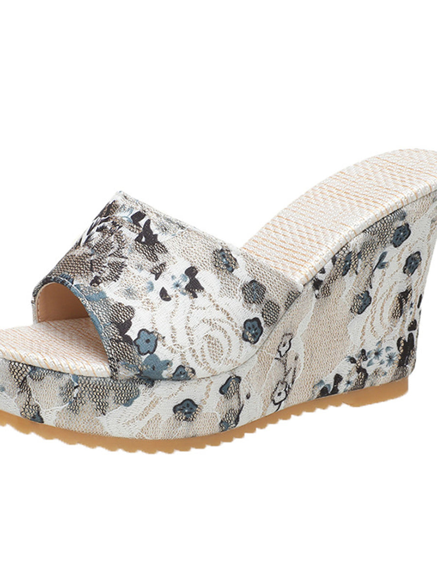 Printed Open Toe Sandals