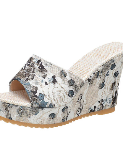 Printed Open Toe Sandals