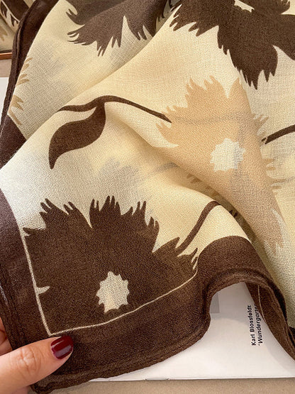 Vintage Floral Printed Shawl&Scarf