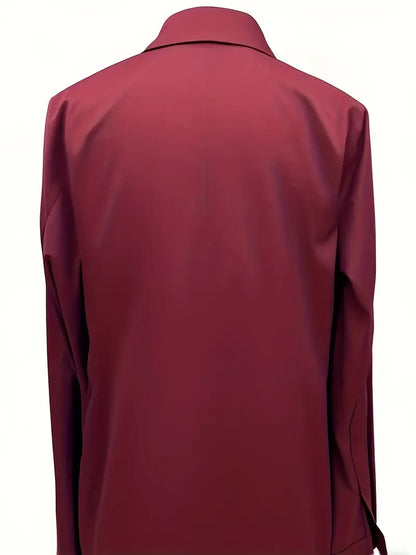 Eva™ | Premium V-Neck Satin Blouse