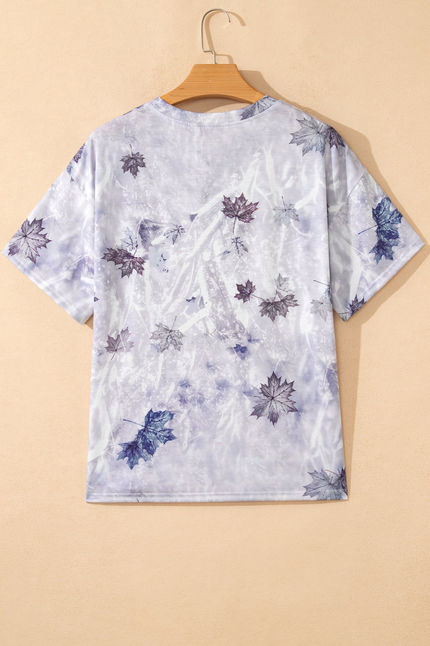 Khaki Camouflage Woodland Print Drop Shoulder Tunic Tee