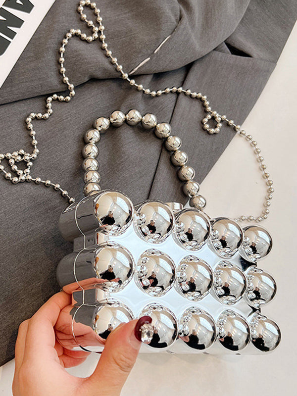 Beaded Geometric Shiny Bags Accessories Crossbody Bags Handbags