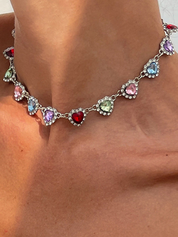 Geometric Heart Shape Necklaces Accessories