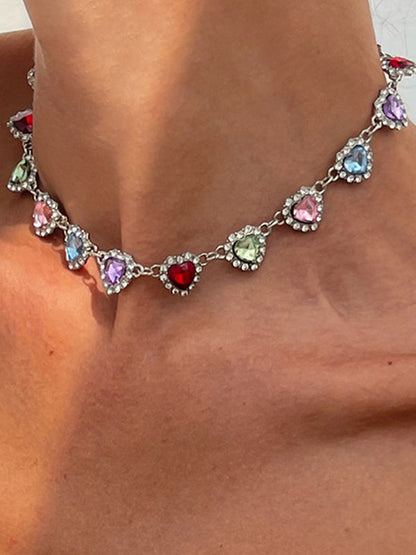 Geometric Heart Shape Necklaces Accessories