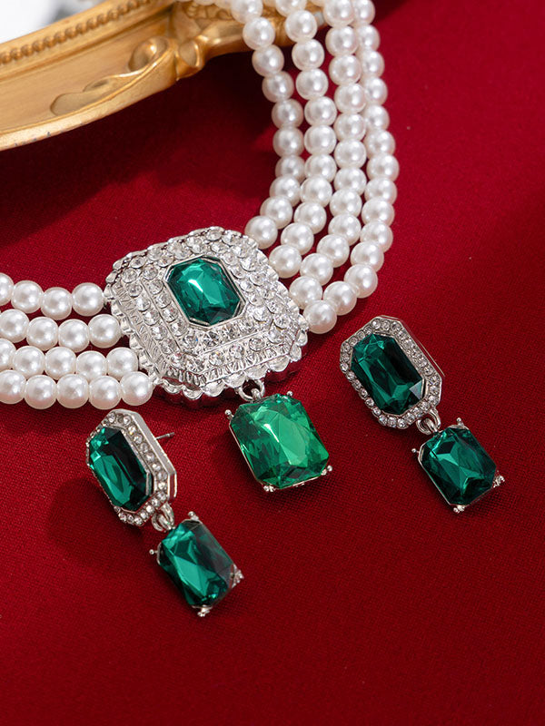 Geometric Drop Earrings Necklaces Accessories