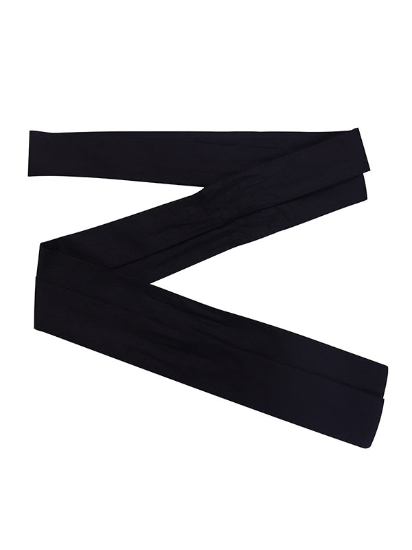 A-Line High Waisted Buttoned Pleated Ruffled Solid Color Tied Waist Lapel Mini Dresses