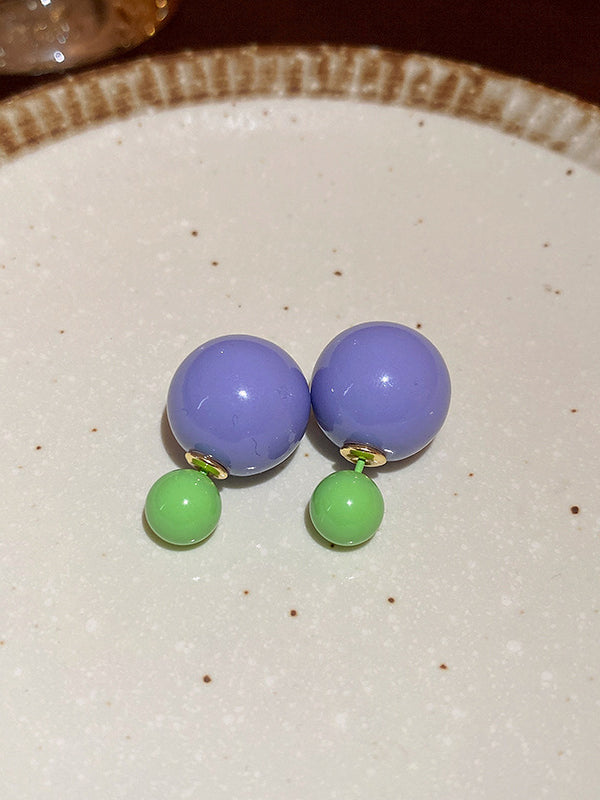 Geometric Earrings Accessories PURPLE One_size