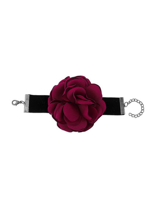 Flower Shape Bracelet Accessories RED One_size