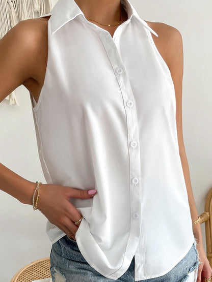 Lockere, einfarbige Blusen mit geteiltem Revers in Übergröße 