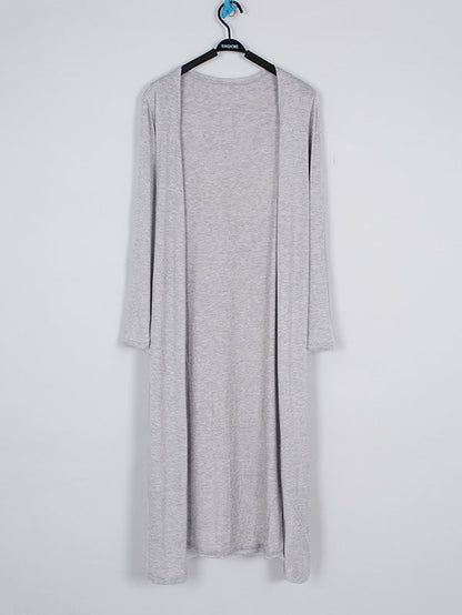 Casual Loose Long Sleeves Solid Color Outerwear