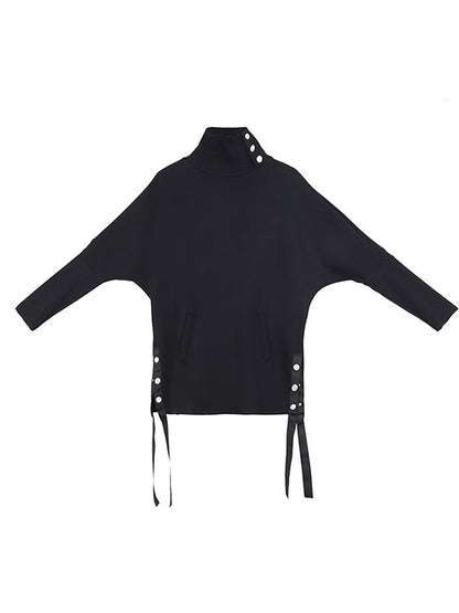 Original Solide Stehkragen T-Shirts Tops 