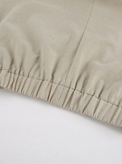 Loose Hollow Split-Joint Halter-Neck Vest + Elasticity High Waisted Pants Trousers Two Pieces Set