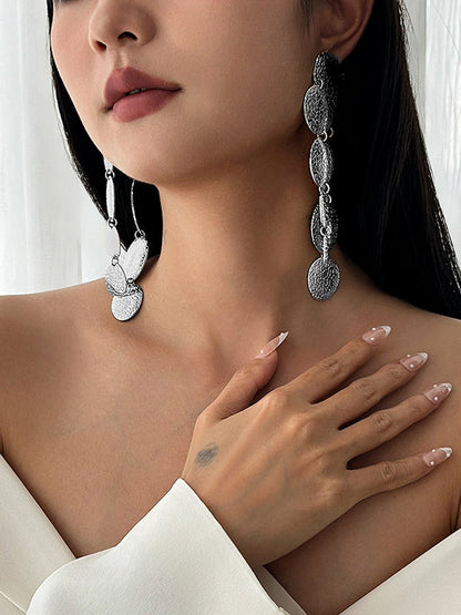 Geometric Tasseled Drop Earrings Necklaces Accessories