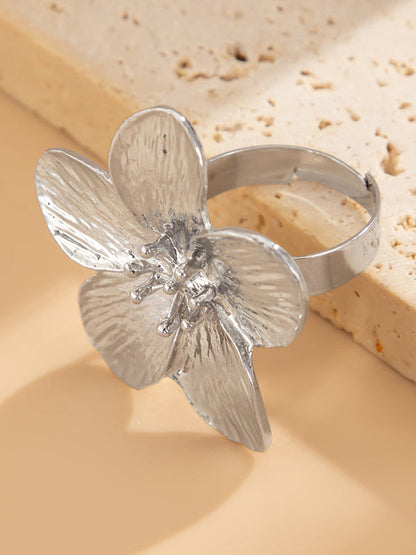 Flower Shape Geometric Rings Accessories