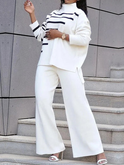 Wide Leg Solid Color Pants Trousers