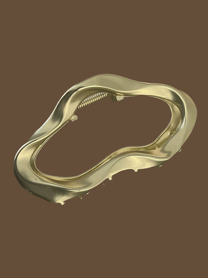 Geometric Claw Hair Clip GOLD One_size