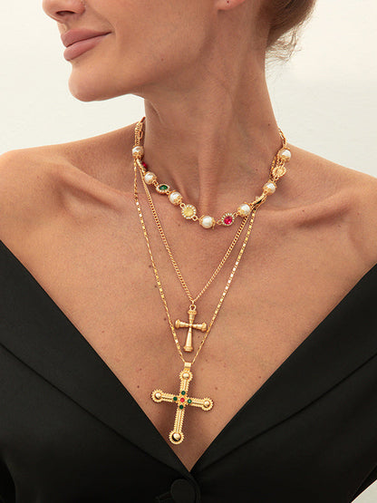 Layered Tasseled Necklaces Accessories GOLD One_size