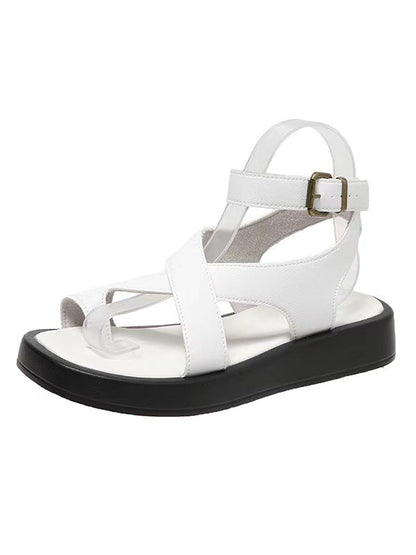 Hollow Solid Color Sandals