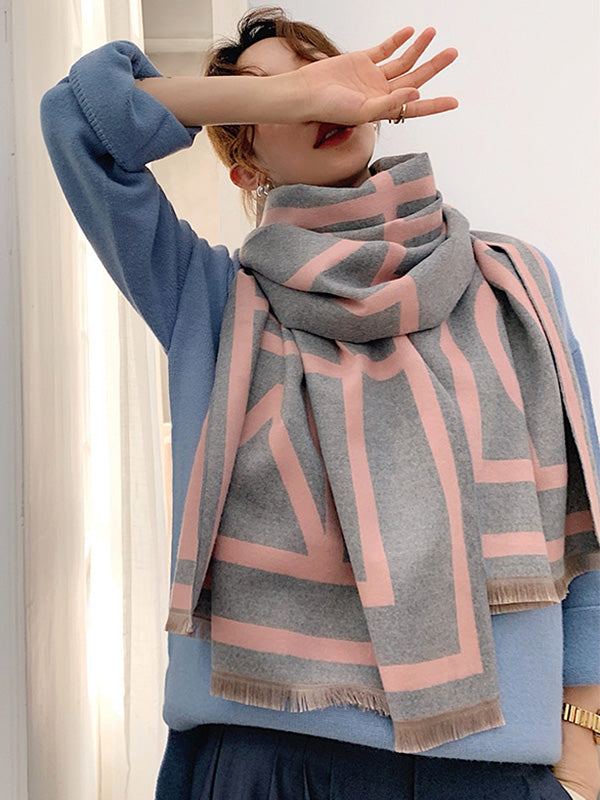 Imitation Cashmere Double-Sided Shawl