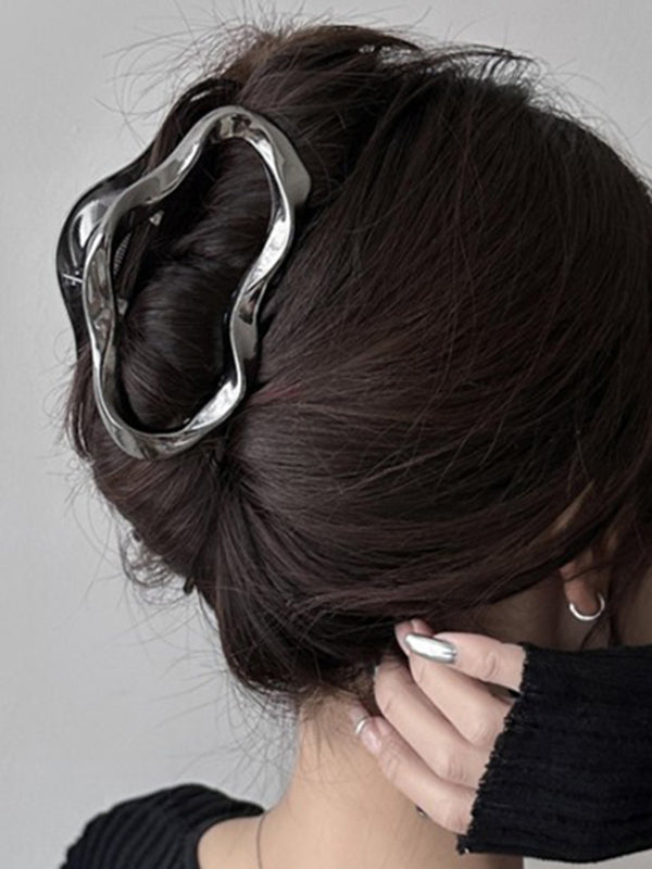 Geometric Claw Hair Clip BLACK One_size