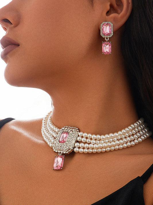 Geometric Drop Earrings Necklaces Accessories