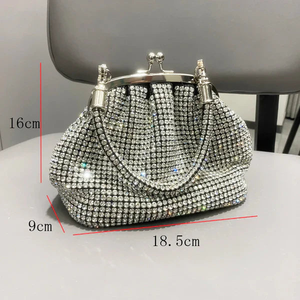 Women Rhinestones Clutch | Shiny Crystal Purse