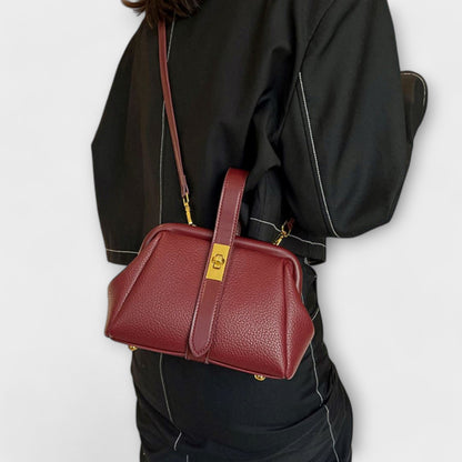 Hadleigh | Women's Mini Top Handle Turn Lock Crossbody Bag