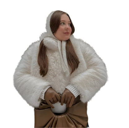 Women Winter Fur Jacket | Thick Warm Short Fur Coat