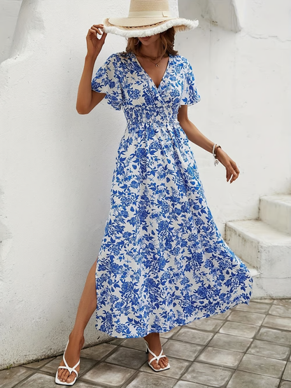 Primrose | Women's V Neck Boho Flowy Dress Beach