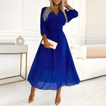 Odette | Women's Wrap Tummy Control Flowy Draped Dress Evening