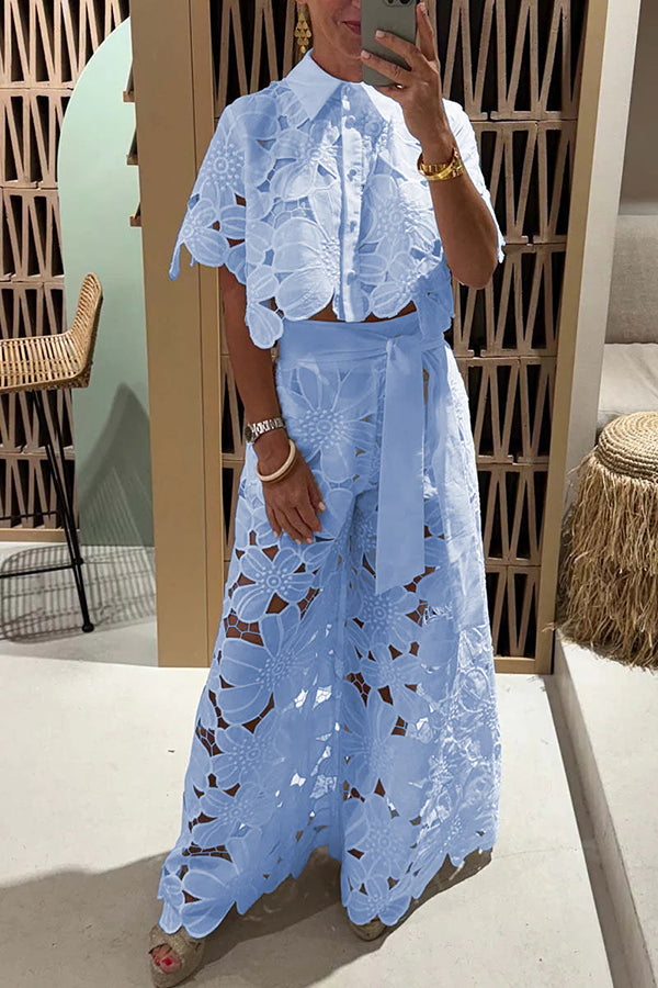 Isadora | Women's Eyelet Ruffle Maxi Dress