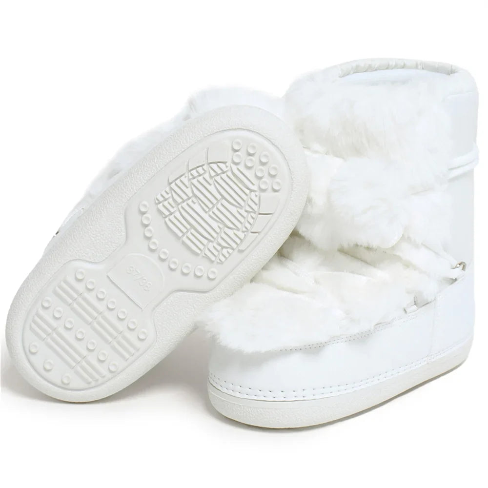 Women Warm Fur Ankle Snow Boots | Ski Boots | Winter Boots