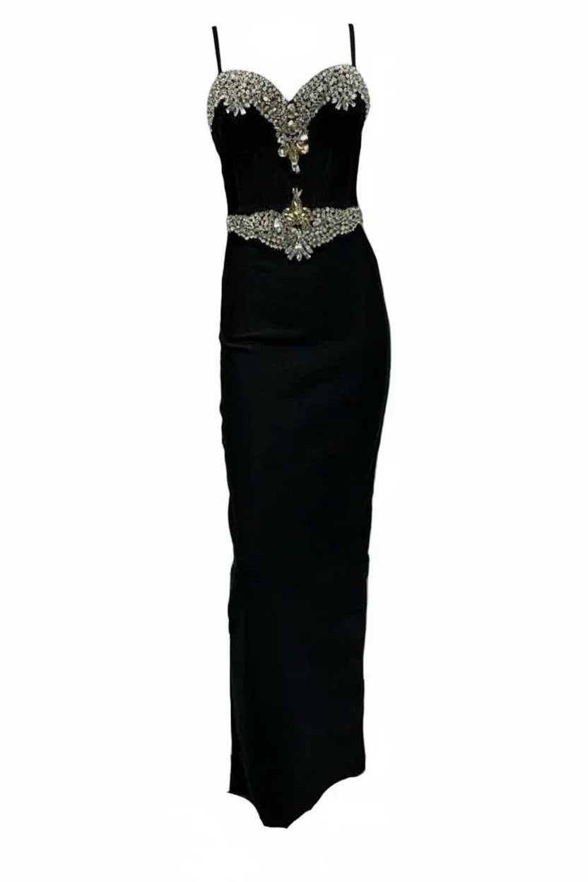 BEDOLA Crystals Corset Maxi Bandage Dress