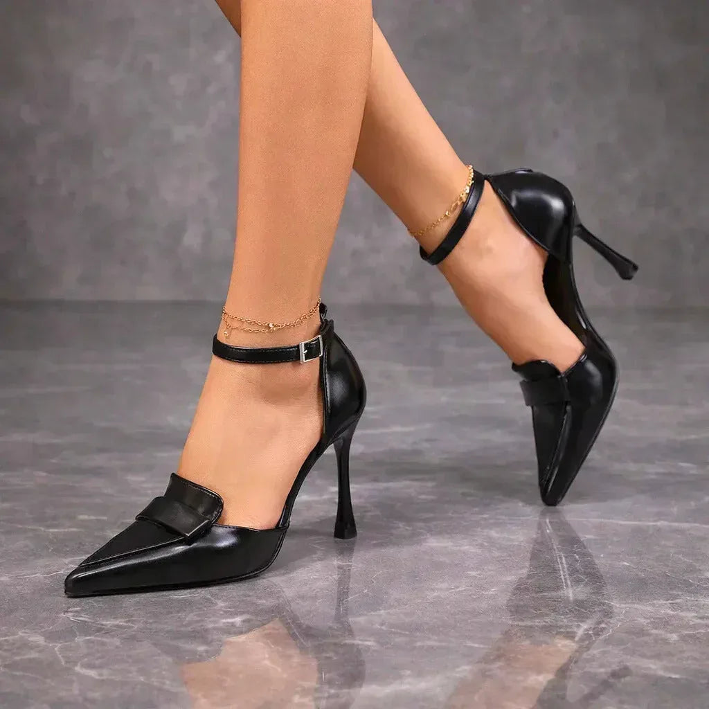 Lavinia | Women's Ankle Strap Pointed Toe Heels