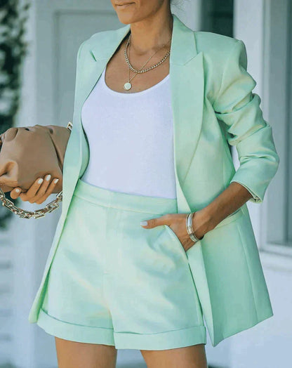 Nella | Women's Blazer and Shorts Set Two Piece Summer Suit