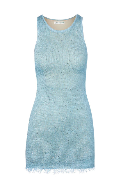 Women Summer Sequin Dress | Sleeveless | Glitter Lace Mini Dress