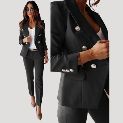 Loretta | Women's Double Breasted Blazer Pant Set
