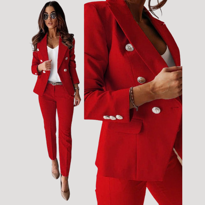 Loretta | Women's Double Breasted Blazer Pant Set