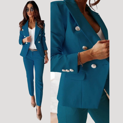 Loretta | Women's Double Breasted Blazer Pant Set