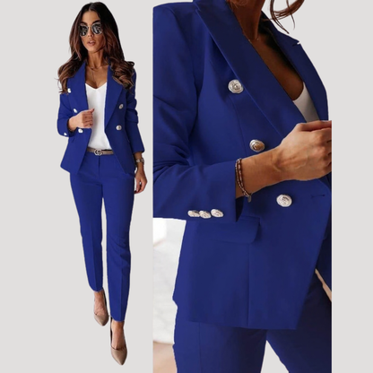 Loretta | Women's Double Breasted Blazer Pant Set