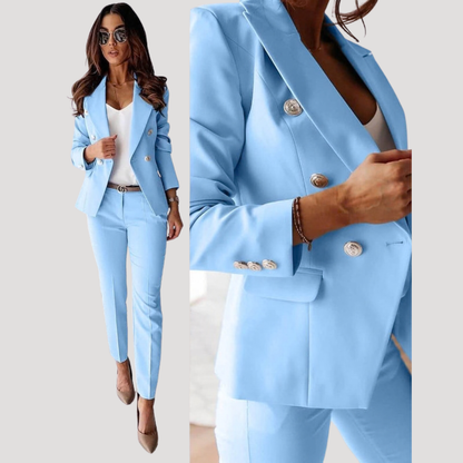 Loretta | Women's Double Breasted Blazer Pant Set