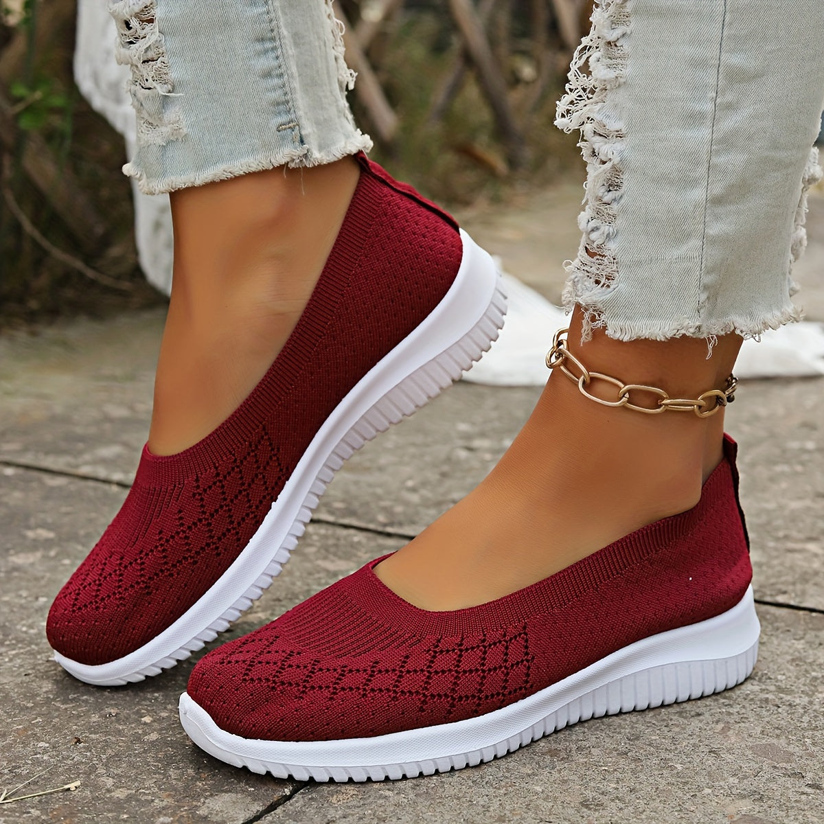 Phyllis™ | Breathable Anti-Slip Slip-Ons
