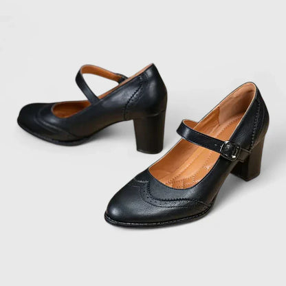 Meredith | Women's Mary Jane Block Heel Shoes