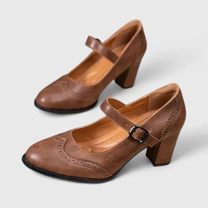 Meredith | Women's Mary Jane Block Heel Shoes