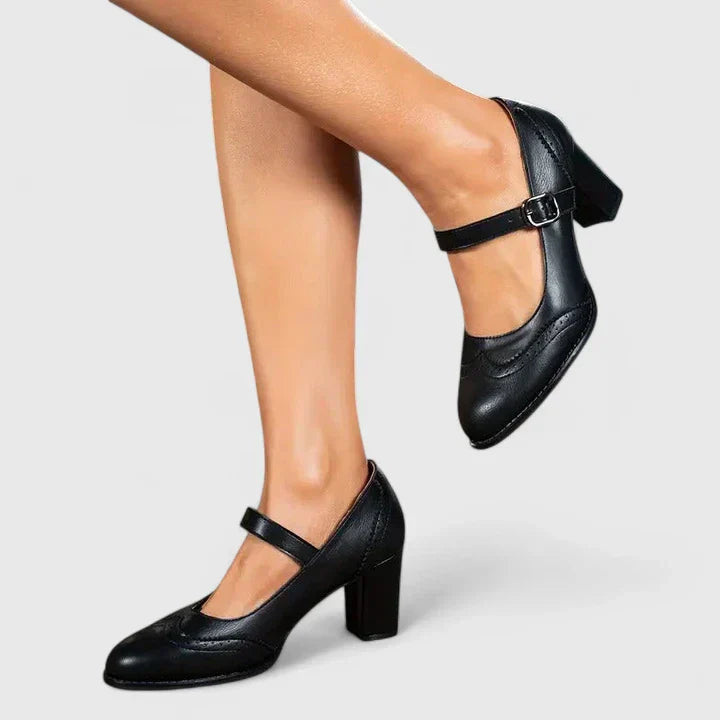 Meredith | Women's Mary Jane Block Heel Shoes