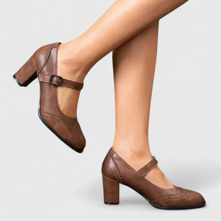 Meredith | Women's Mary Jane Block Heel Shoes