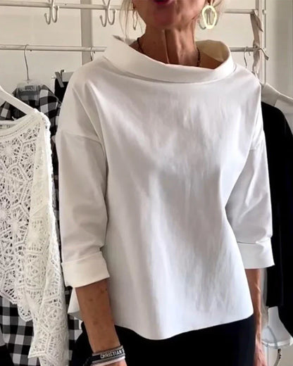 Maya | Women's Bateau Neck 3/4 Sleeve Casual Top