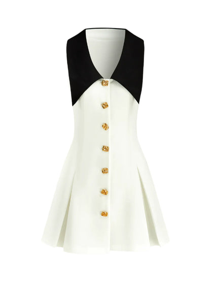 Women V-Neck Mini Dress | Sleeveless | Summer | Elegant | Party Dress